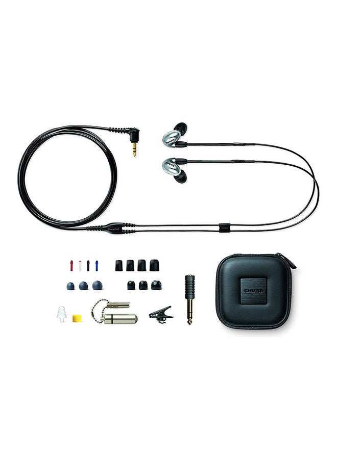 Shure - SE846 Wired Sound Isolating Earphones Gen 2, Secure in-Ear Earbuds, High-End Professional Sound, Hi-Def Four Drivers, Upgraded Sound Filters, Durable Quality, Customizable Frequency - Graphite - Image 1
