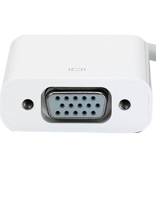 2B - VGA To Mini-DB Port Adapter For MAC White - Image 1
