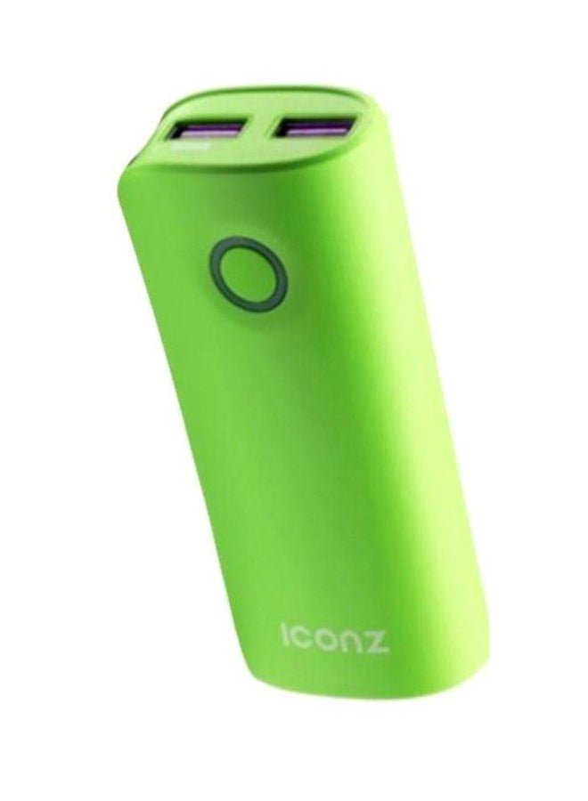 Iconz 6000.0 mAh Portable Power Bank Green - Image 1