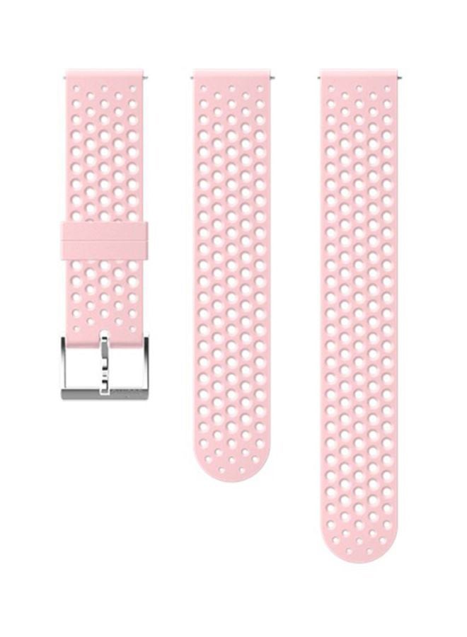 Suunto 20 ATH1 Silicone Strap Pink/Silver - Image 1
