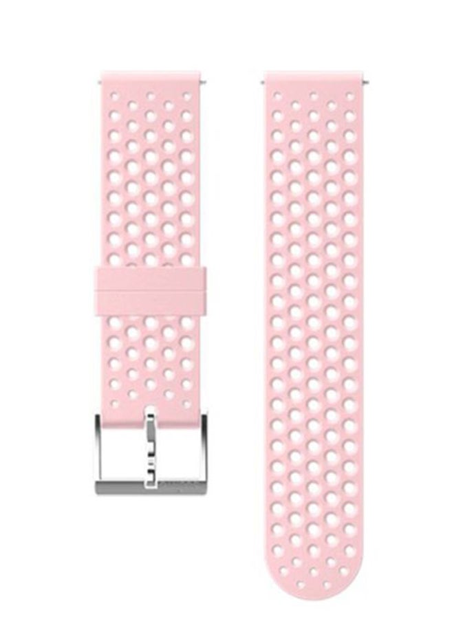Suunto 20 ATH1 Silicone Strap Pink/Silver - Image 2