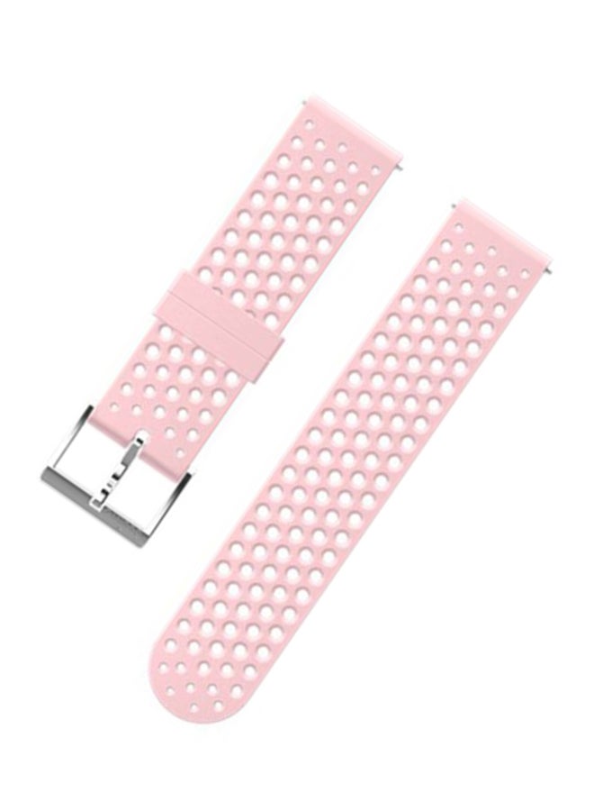 Suunto 20 ATH1 Silicone Strap Pink/Silver - Image 5