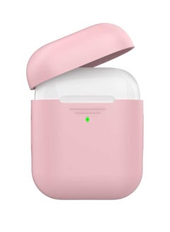 PROMATE Apple AirPods Case Cover, Slim-Fit Soft Silicone Full Protective Shockproof Cover with Wireless Charging Compatible, Anti-Slip and Scratch Resistance for Apple AirPods Pink  - Image 1