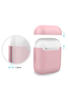 PROMATE Apple AirPods Case Cover, Slim-Fit Soft Silicone Full Protective Shockproof Cover with Wireless Charging Compatible, Anti-Slip and Scratch Resistance for Apple AirPods Pink  - Image 2