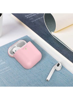 PROMATE Apple AirPods Case Cover, Slim-Fit Soft Silicone Full Protective Shockproof Cover with Wireless Charging Compatible, Anti-Slip and Scratch Resistance for Apple AirPods Pink  - Image 3