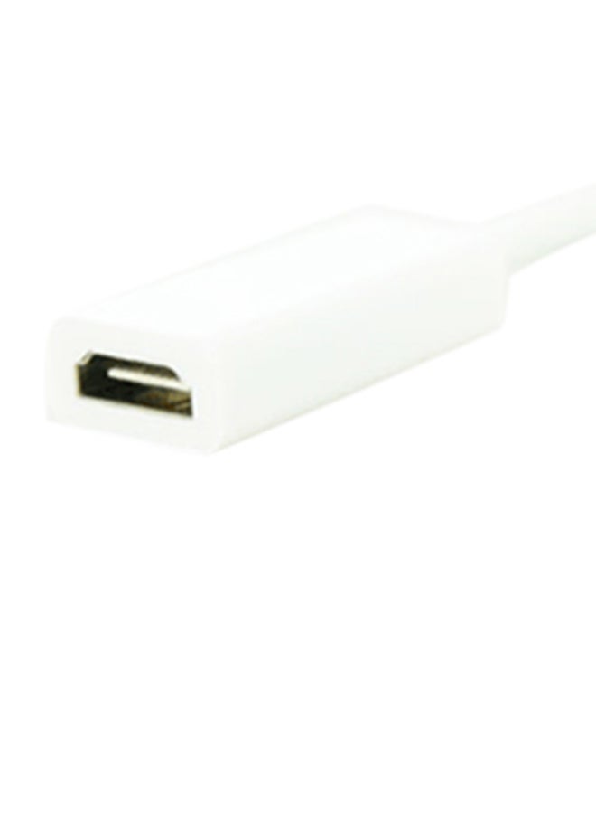 2بي - محول من مدخل ميني ديسبلاي بورت إلى HDMI أبيض - Image 1