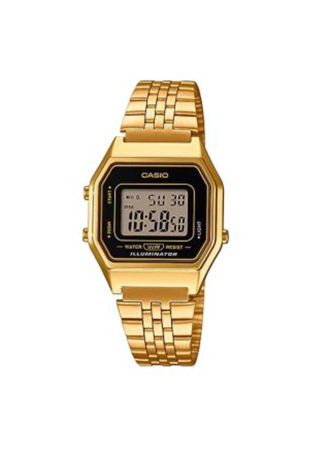 CASIO Youth Water Resistant Digital Watch LA680WGA-1DF - 29 mm - Gold  - Image 1