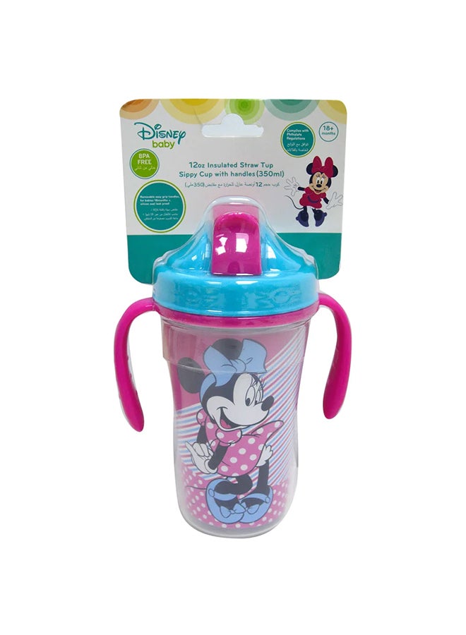 Minnie Mouse Insulated Straw Cup,350 ml - v1679910475/N38542920A_1