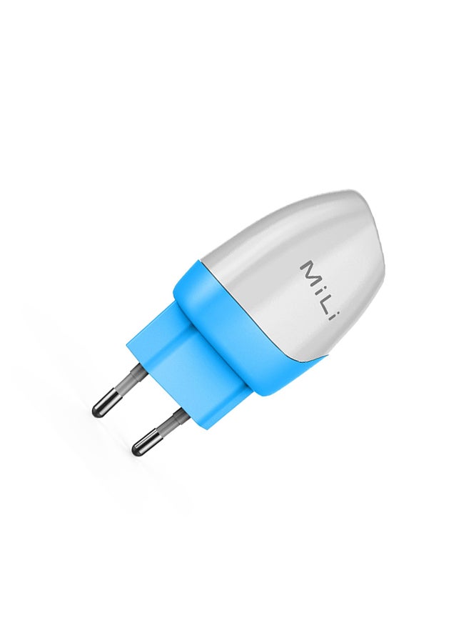 MiLi - Power Dolphin With Lightning Cable - EU White/Blue - Image 1
