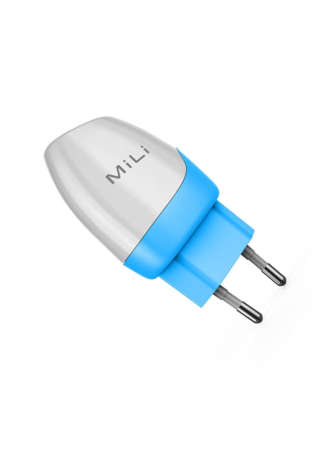 MiLi - Power Dolphin With Lightning Cable - EU White/Blue - Image 1