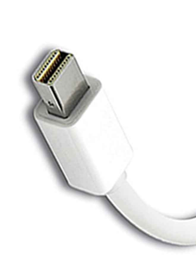 Sandberg - MiniDP To VGA Plus Audio Adapter White - Image 1