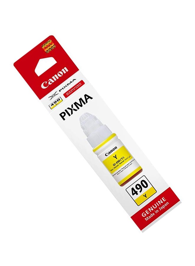 Canon - GI-490 Yellow Ink Bottle, Original Ink Refill Compatible with  PIXMA G-series Printers, Prints up to 7000 Pages Yellow - Image 1