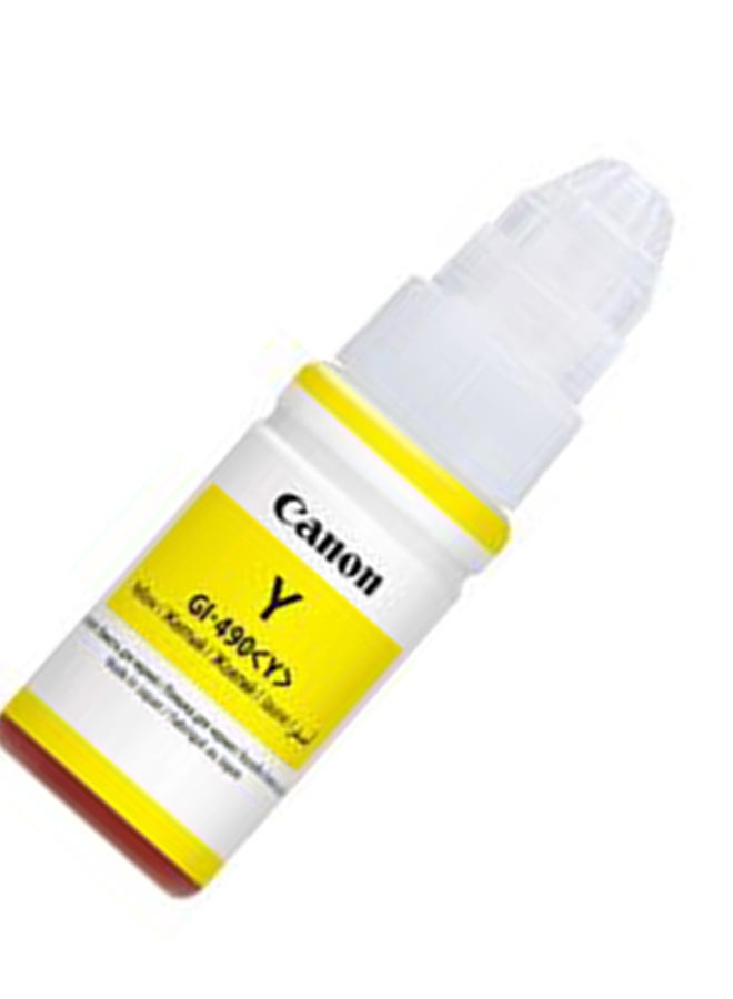Canon - GI-490 Yellow Ink Bottle, Original Ink Refill Compatible with  PIXMA G-series Printers, Prints up to 7000 Pages Yellow - Image 1