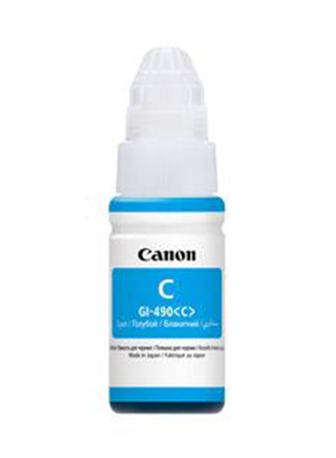 Canon - GI-490 Cyan Ink Bottle, Original Ink Refill Compatible with  PIXMA G-series Printers, Prints up to 7000 Pages, High-Quality Dye-Based Ink Cyan - Image 1