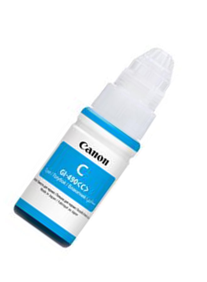Canon - GI-490 Cyan Ink Bottle, Original Ink Refill Compatible with  PIXMA G-series Printers, Prints up to 7000 Pages, High-Quality Dye-Based Ink Cyan - Image 1