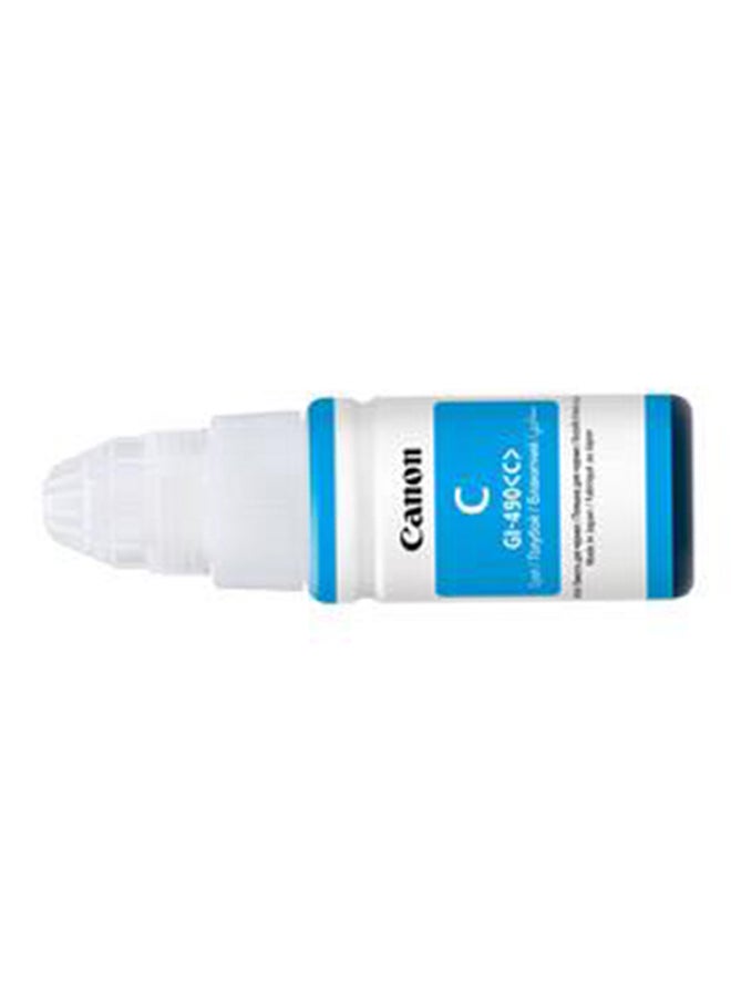Canon - GI-490 Cyan Ink Bottle, Original Ink Refill Compatible with  PIXMA G-series Printers, Prints up to 7000 Pages, High-Quality Dye-Based Ink Cyan - Image 1