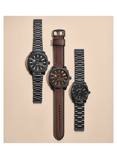 FOSSIL Men's Analog Round Shape Leather FS5971 49 Millimeter  - Image 4