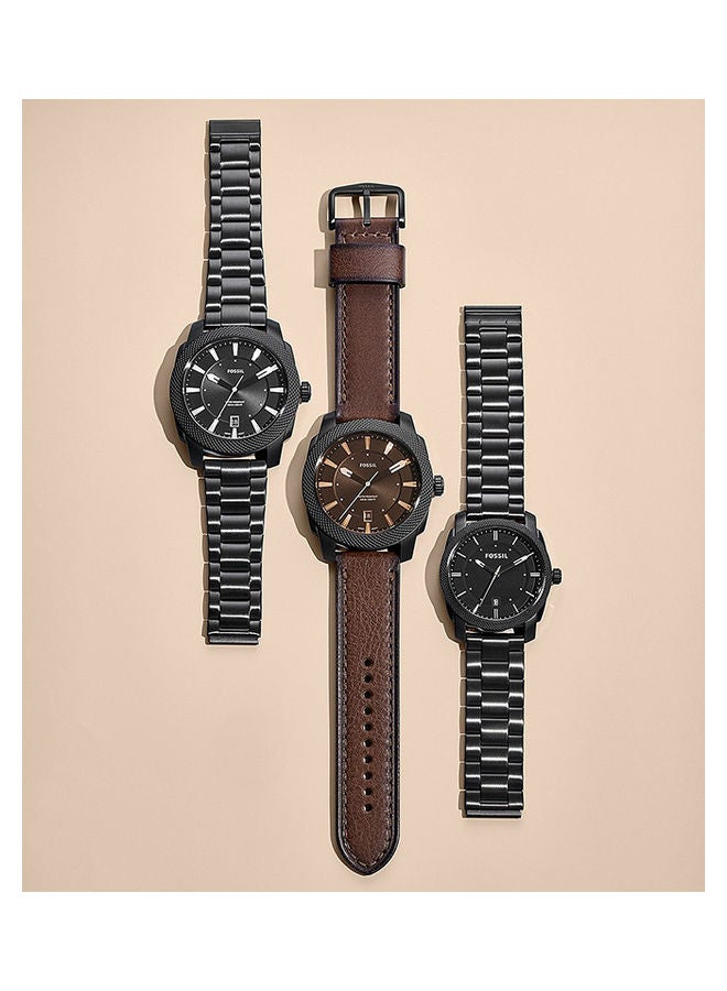 فوسيل أنالوج جلد دائري الشكل FS5971 49 ملليمتر - Image 4