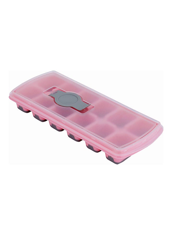 Royalford - 12-Piece Smart Ice Non-Spill Stackable Lids Cube Tray Assorted Color - Image 1