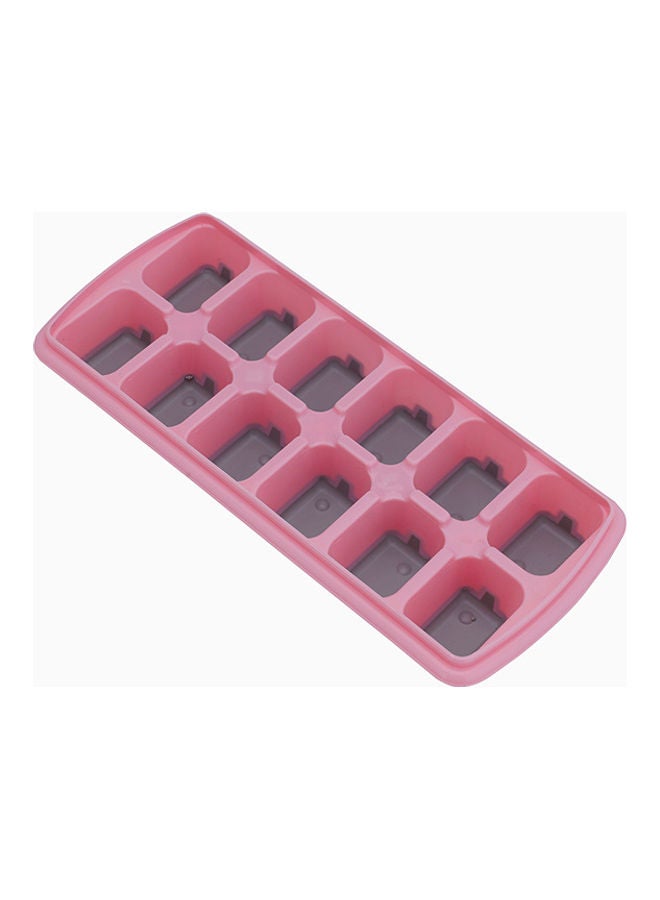 Royalford - 12-Piece Smart Ice Non-Spill Stackable Lids Cube Tray Assorted Color - Image 1