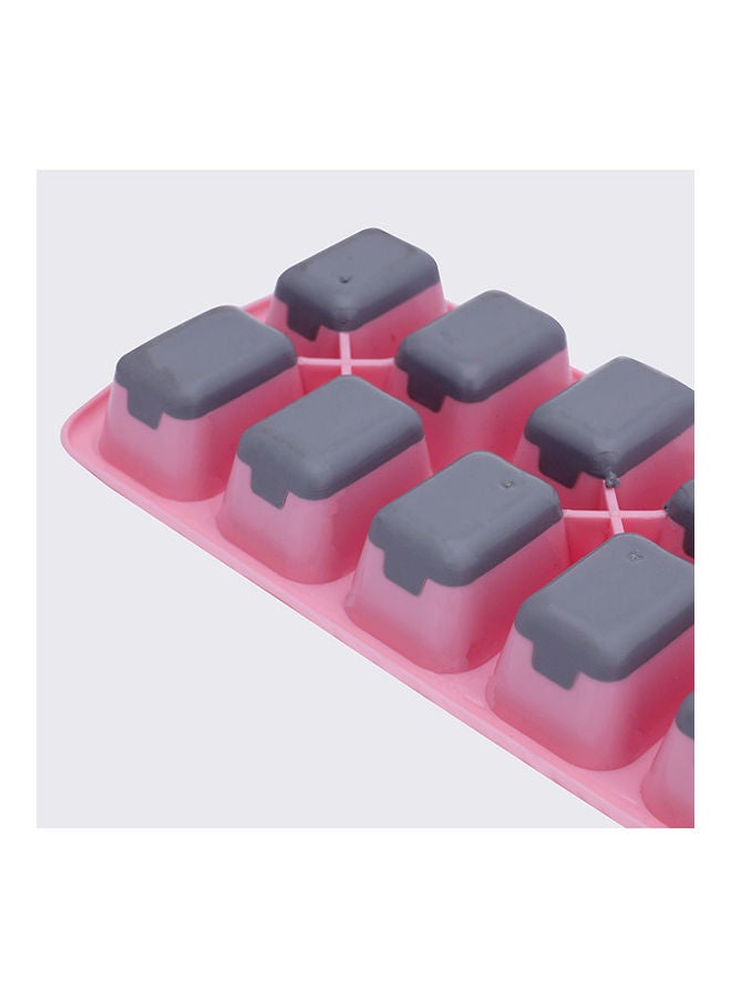 Royalford - 12-Piece Smart Ice Non-Spill Stackable Lids Cube Tray Assorted Color - Image 1