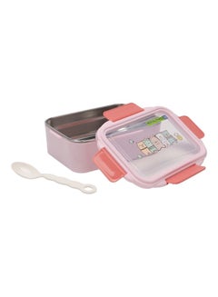 Royalford Sturdy Locks And Leak-Proof Food-Safe Lunch Box With Cutlery And Lid Multicolour 750ml  - Image 1