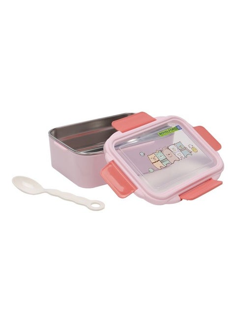 Sturdy Locks And Leak-Proof Food-Safe Lunch Box With Cutlery And Lid Multicolour 750ml