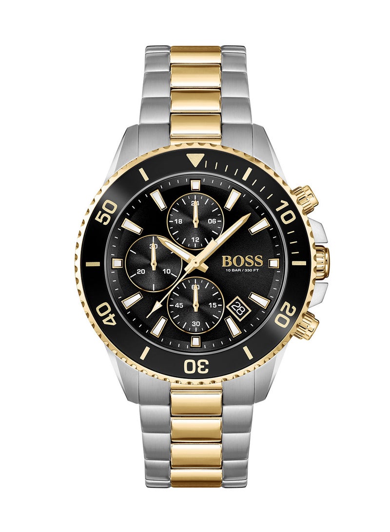 HUGO BOSS Men's Admiral  Black Dial Watch - 1513908  - Image 1