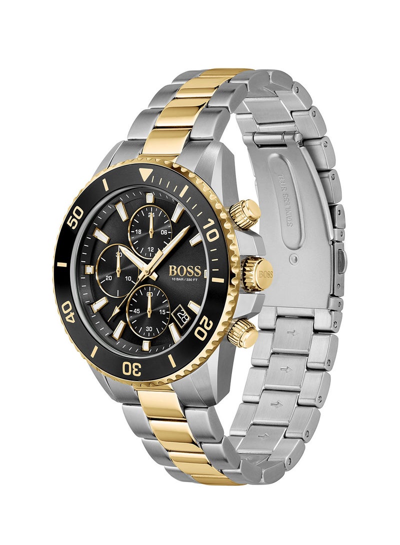 HUGO BOSS Men's Admiral  Black Dial Watch - 1513908  - Image 3