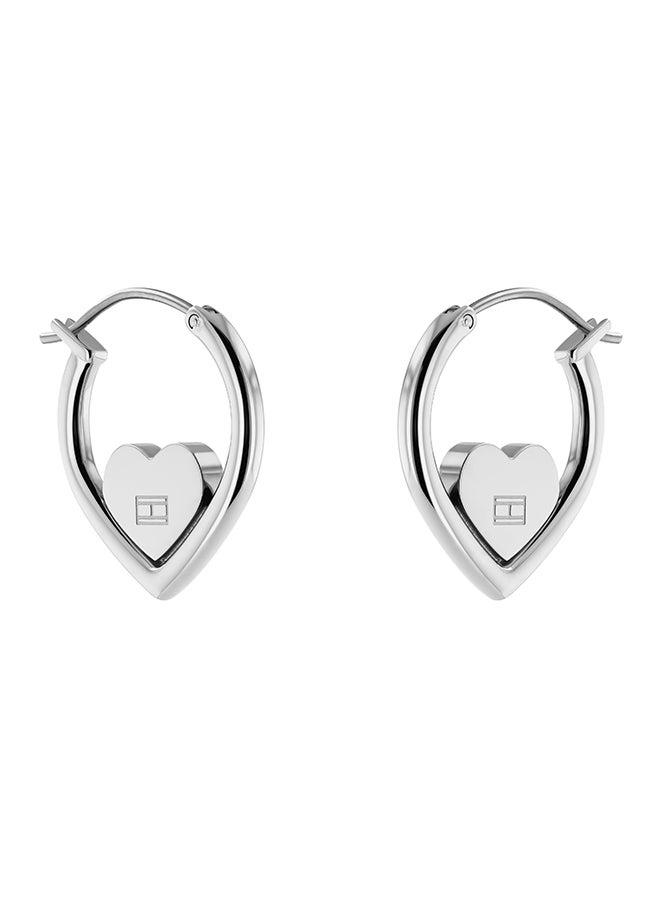 Stainless Steel Women's Hoop Earrings
