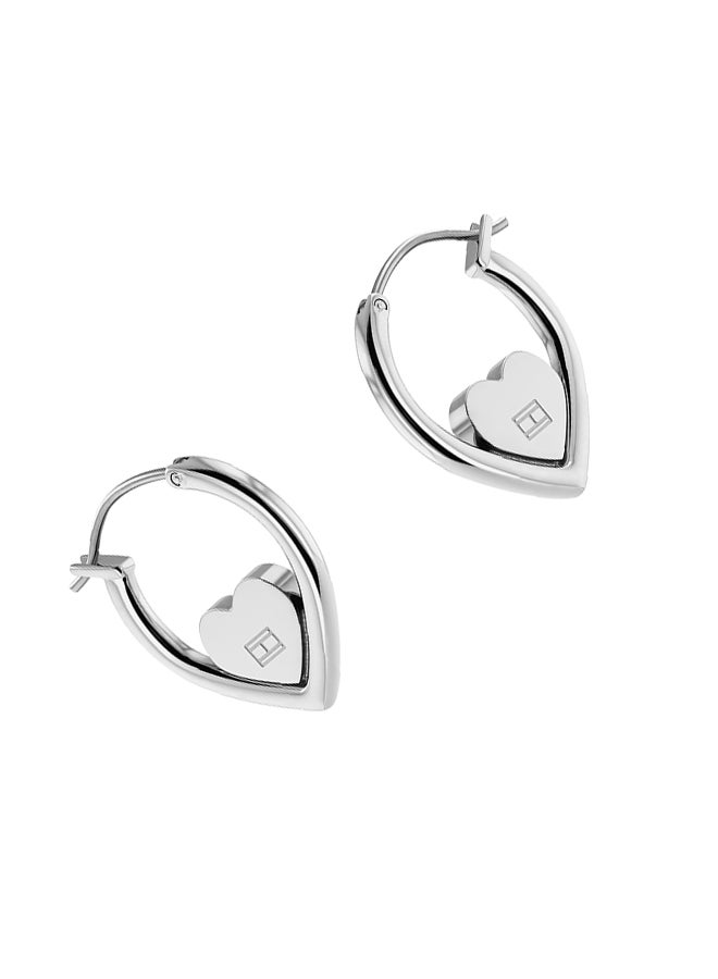 Stainless Steel Women's Hoop Earrings