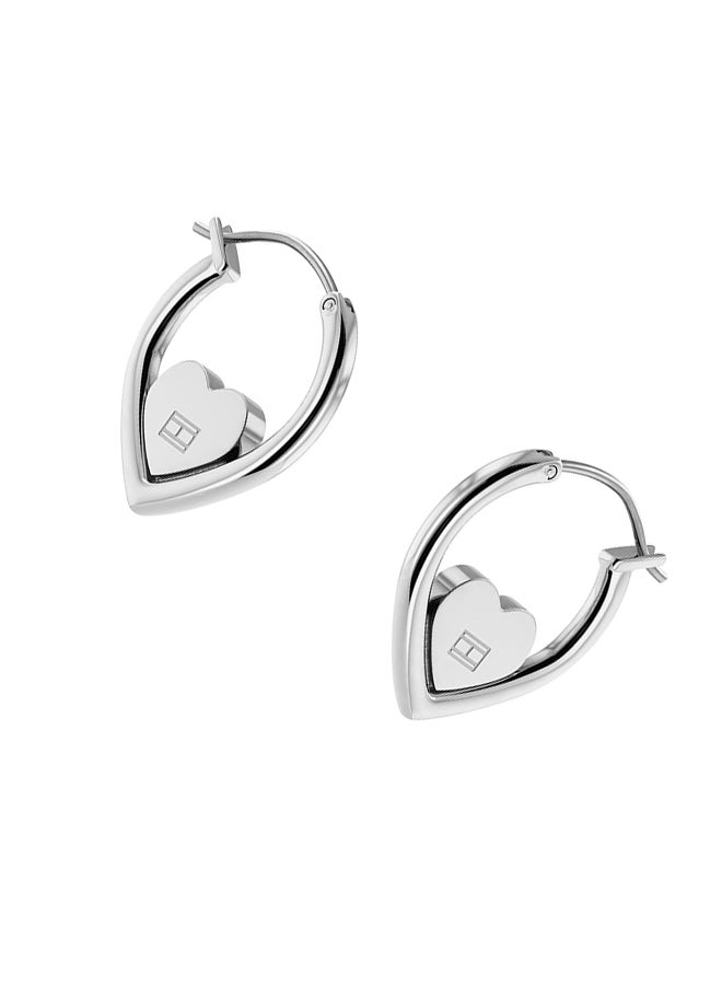 Stainless Steel Women's Hoop Earrings