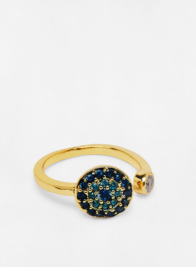 Pipa Bella - Blue Afet Evil Eye Finger Ring - Image 1