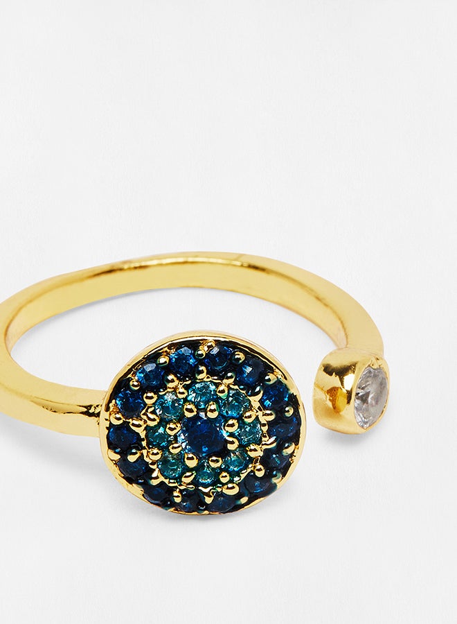 Pipa Bella - Blue Afet Evil Eye Finger Ring - Image 1