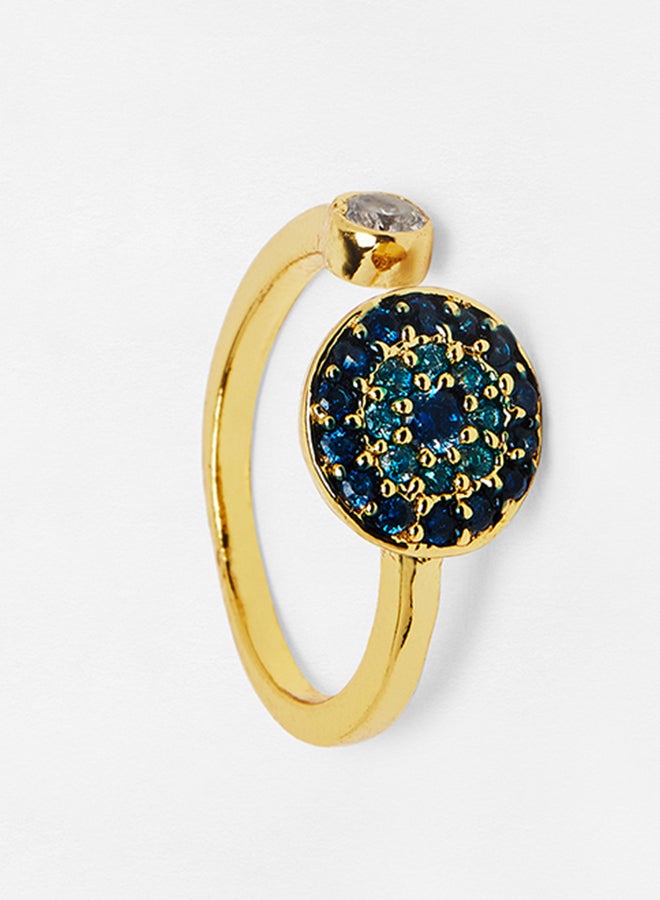 Pipa Bella - Blue Afet Evil Eye Finger Ring - Image 1