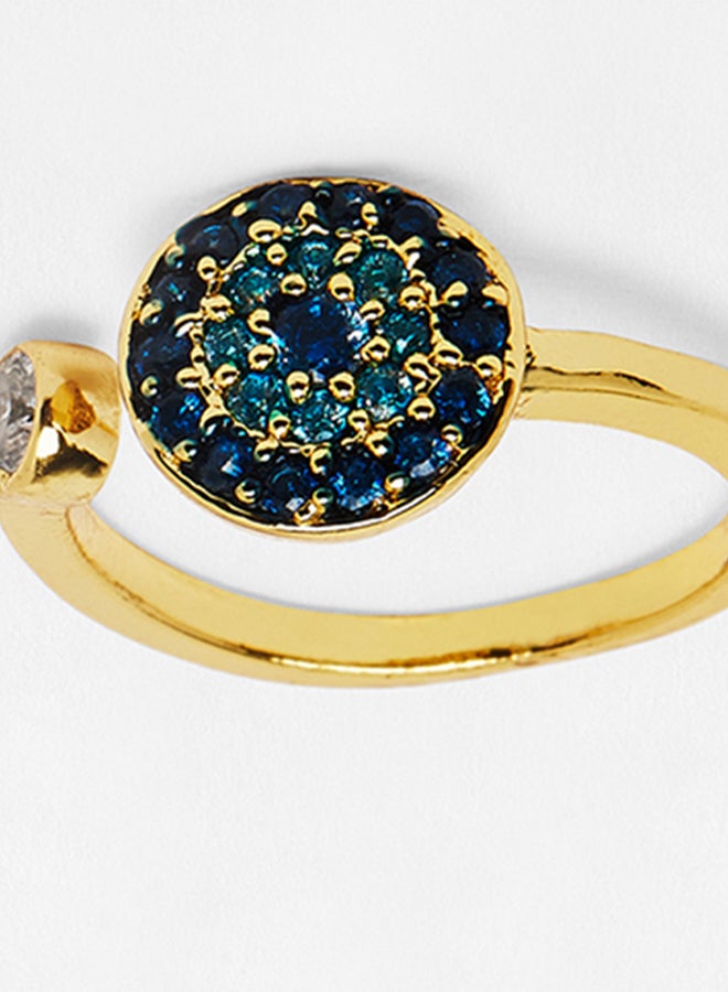 Pipa Bella - Blue Afet Evil Eye Finger Ring - Image 1