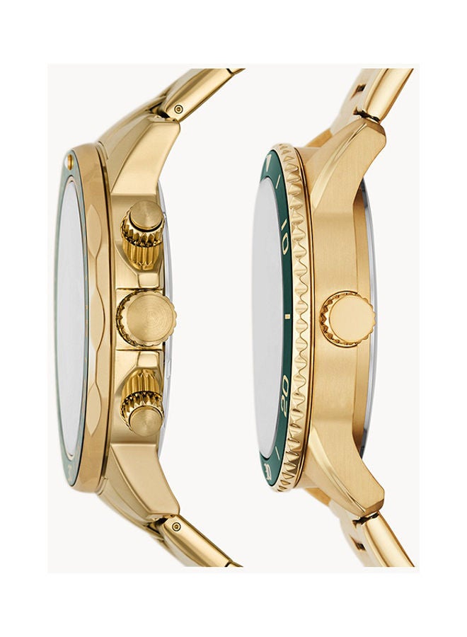 FOSSIL Men's Analog Round Shape Stainless Steel BQ2754SET 45 Millimeter  - Image 3