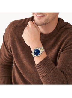 FOSSIL Men's Analog Round Shape Stainless Steel BQ2768 45 Millimeter  - Image 5