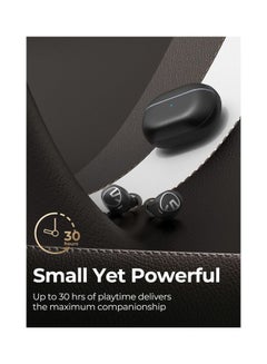 SoundPEATS Free2 Classic Wireless Earbuds Bluetooth V5.1 Headphones With 30Hrs Playtime In-Ear Wireless Earphones Built-In Mic For Clear Calls Touch Control Single Twin Mode Stereo Sound Black  - Image 2