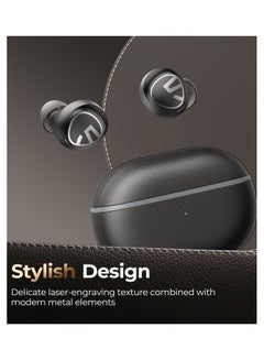 SoundPEATS Free2 Classic Wireless Earbuds Bluetooth V5.1 Headphones With 30Hrs Playtime In-Ear Wireless Earphones Built-In Mic For Clear Calls Touch Control Single Twin Mode Stereo Sound Black  - Image 3