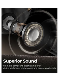 SoundPEATS Free2 Classic Wireless Earbuds Bluetooth V5.1 Headphones With 30Hrs Playtime In-Ear Wireless Earphones Built-In Mic For Clear Calls Touch Control Single Twin Mode Stereo Sound Black  - Image 5