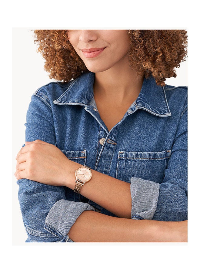 FOSSIL Women's Analog Round Shape Stainless Steel BQ3862 34 Millimeter - Image 4