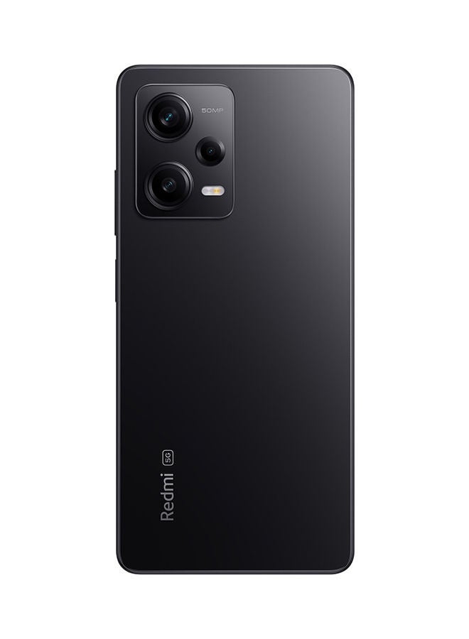 شاومي - Redmi Note 12 Pro 5G ثنائي الشريحة باللون الأسود الداكن وذاكرة وصول عشوائي سعة 8 جيجابايت وذاكرة تخزين سعة 256 جيجابايت - الإصدار العالمي مع Watch 2 Lite - Image 1