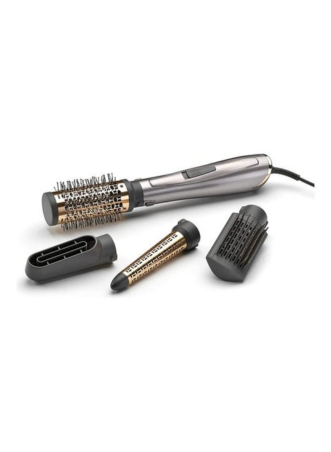 Babyliss Air Styler Brush Powerful 1000W, 4 In 1 Interchangable Attachments For Hair Drying, Curling, Shaping & Smoothing Ionics As136Sde