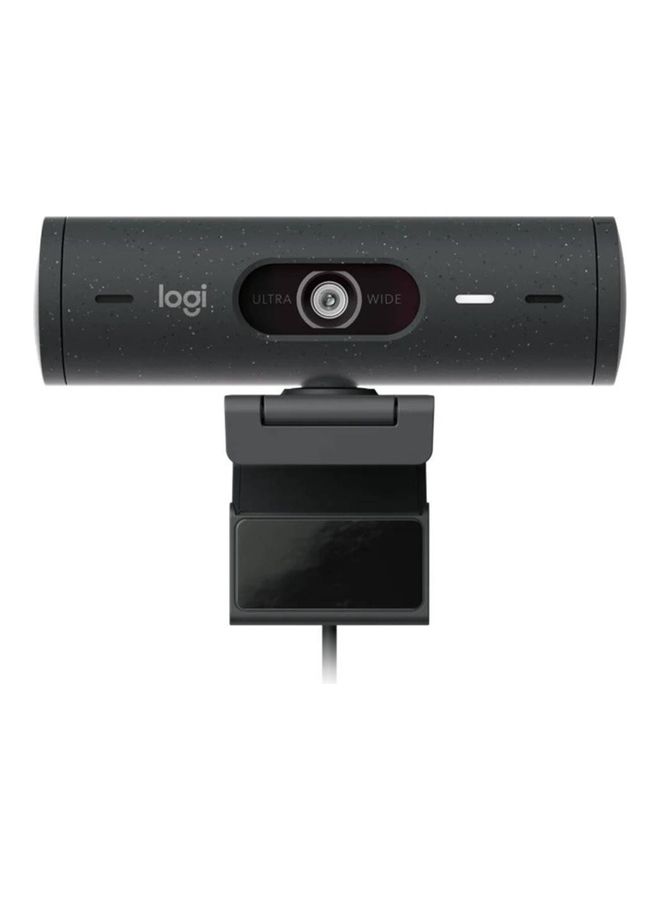 Logitech Brio 500 Full HD Webcam with Auto Light Correction, Show Mode, Dual Noise Reduction Mics, Privacy Cover, Works Microsoft Teams, Google Meet, Zoom, USB-C Cable Black  - Image 3
