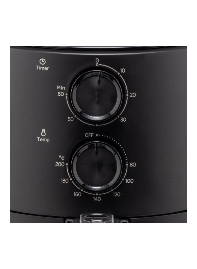 evvoli - Air fryer 4 Liters No Pre-Heat Needed No-Oil Frying Fast Crispy and healthy Temperature Control black with free Blender 4 L 1500 W EVKA-AF4001BSB Black - Image 1