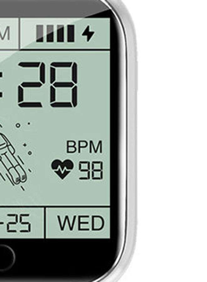 FitPro - Renewed - Series 6 lite Smart watch With Replaceable Strap  44mm White - Image 1