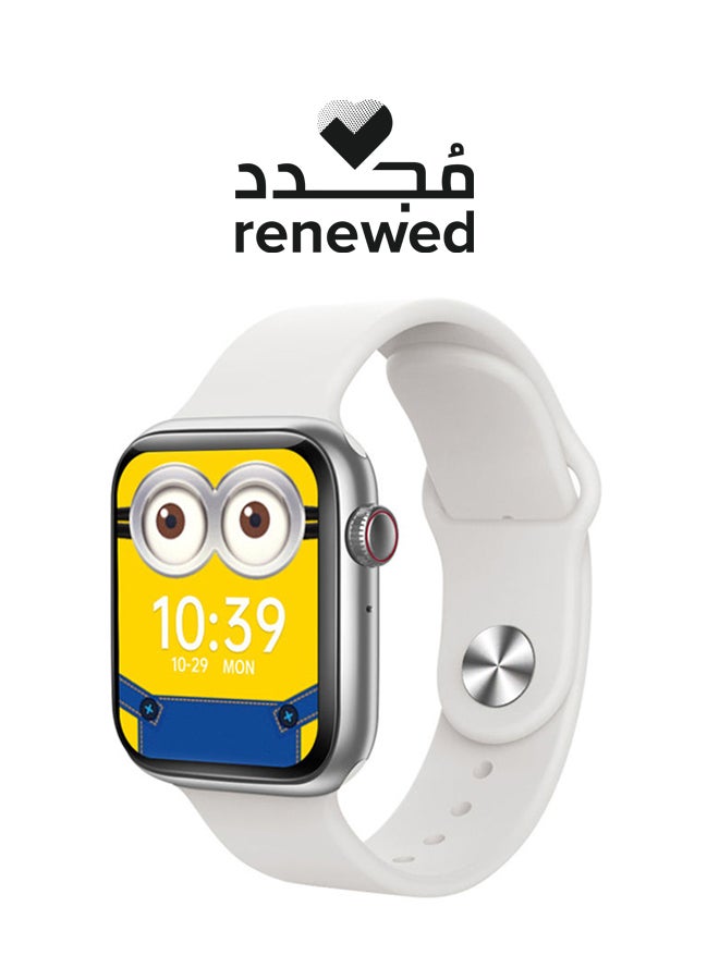 FitPro - 230 mAh Renewed - Series 7 lite Smart Watch With Rotating Side Button White - Image 1