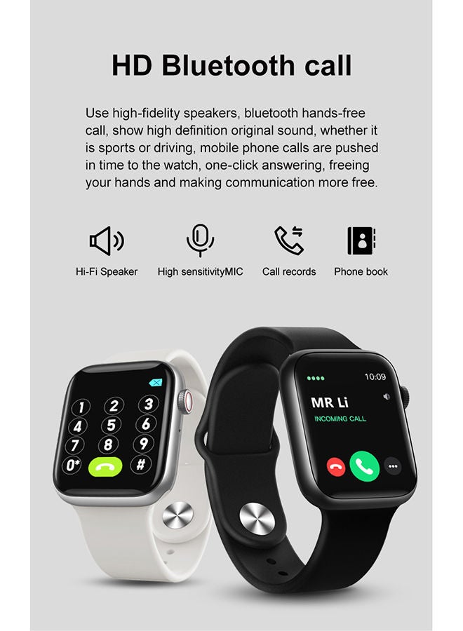 FitPro - 230 mAh Renewed - Series 7 lite Smart Watch With Rotating Side Button White - Image 1