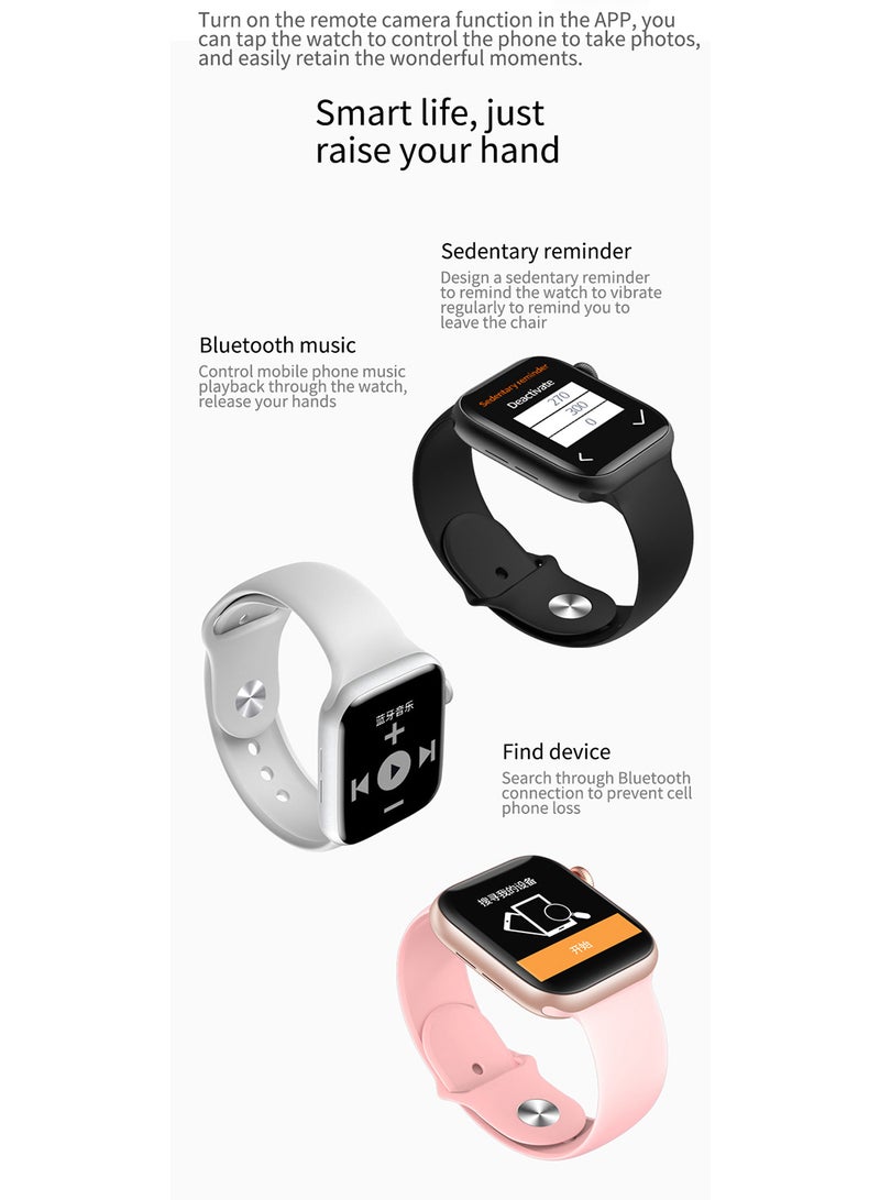 FitPro - Renewed - Series 6 Full Screen Smart Watch Pink - Image 1